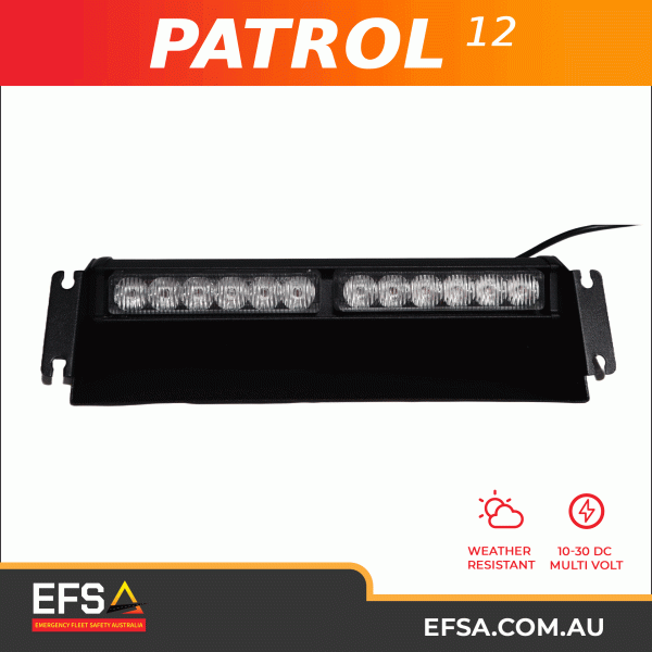 PATROL-12 Dashlight (12xLED Amber)