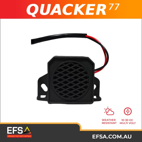 QUACKER 77 Back-Up Alarm 77 dB Self-Adjusting