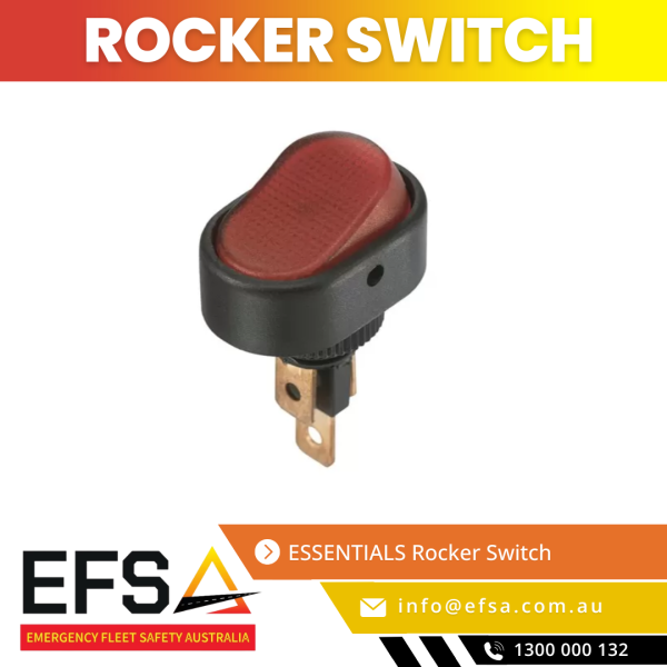 ESSENTIALS Rocker Switch - Durable and reliable rocker switch for seamless control of electrical devices, available at EFSA Australia.