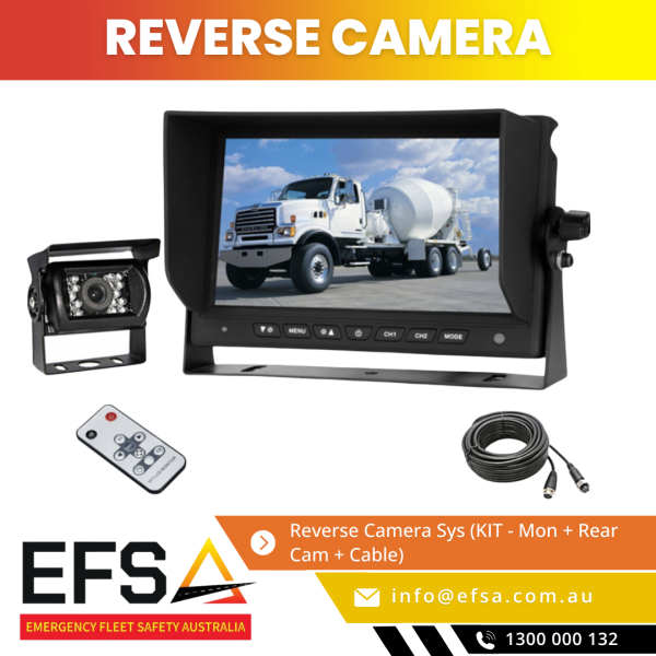 Reverse Camera Sys  (KIT - Mon + Rear Cam + Cable)