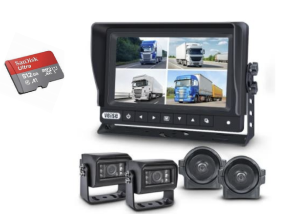 Quad Viese Dash Camera System – 4-Channel Vehicle Surveillance with HD Recording – EFSA Australia